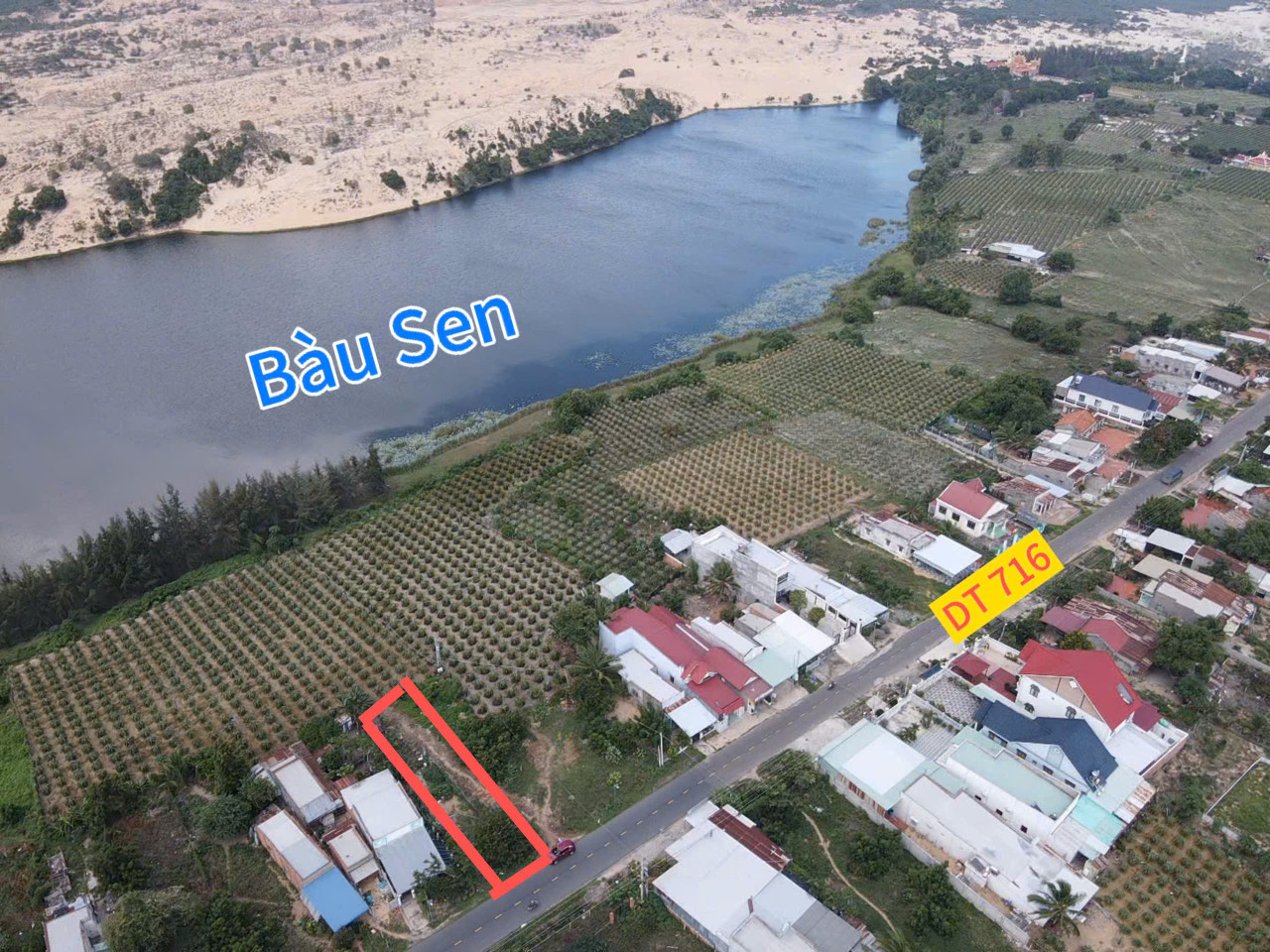 Bán lô đất nhỏ view Bàu Sen, Hoà Thắng, Bình Thuận. LH: 0974090487