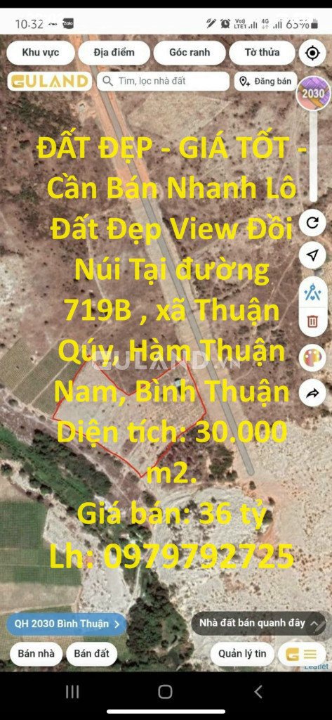 ĐẤT ĐẸP - GIÁ TỐT - Cần Bán Nhanh Lô Đất Đẹp View Đồi Núi Tại Thuận Qúy, Hàm Thuận Nam