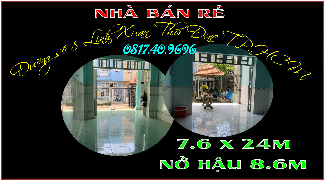 Top nhà phố rẻ 7.6 x 24m Linh Xuân Thủ Đức TP.HCM chỉ 5.6 tỷ