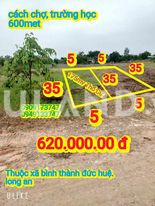 Đất thổ  giá rẻ, Cách TÂN SƠN NHẤT 40km, 5x35 thổ cư chỉ 620 triệu, sổ riêng