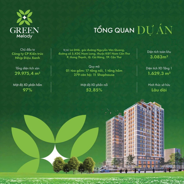 Căn hộ cao cấp full nội thất Green Melody Nam Long