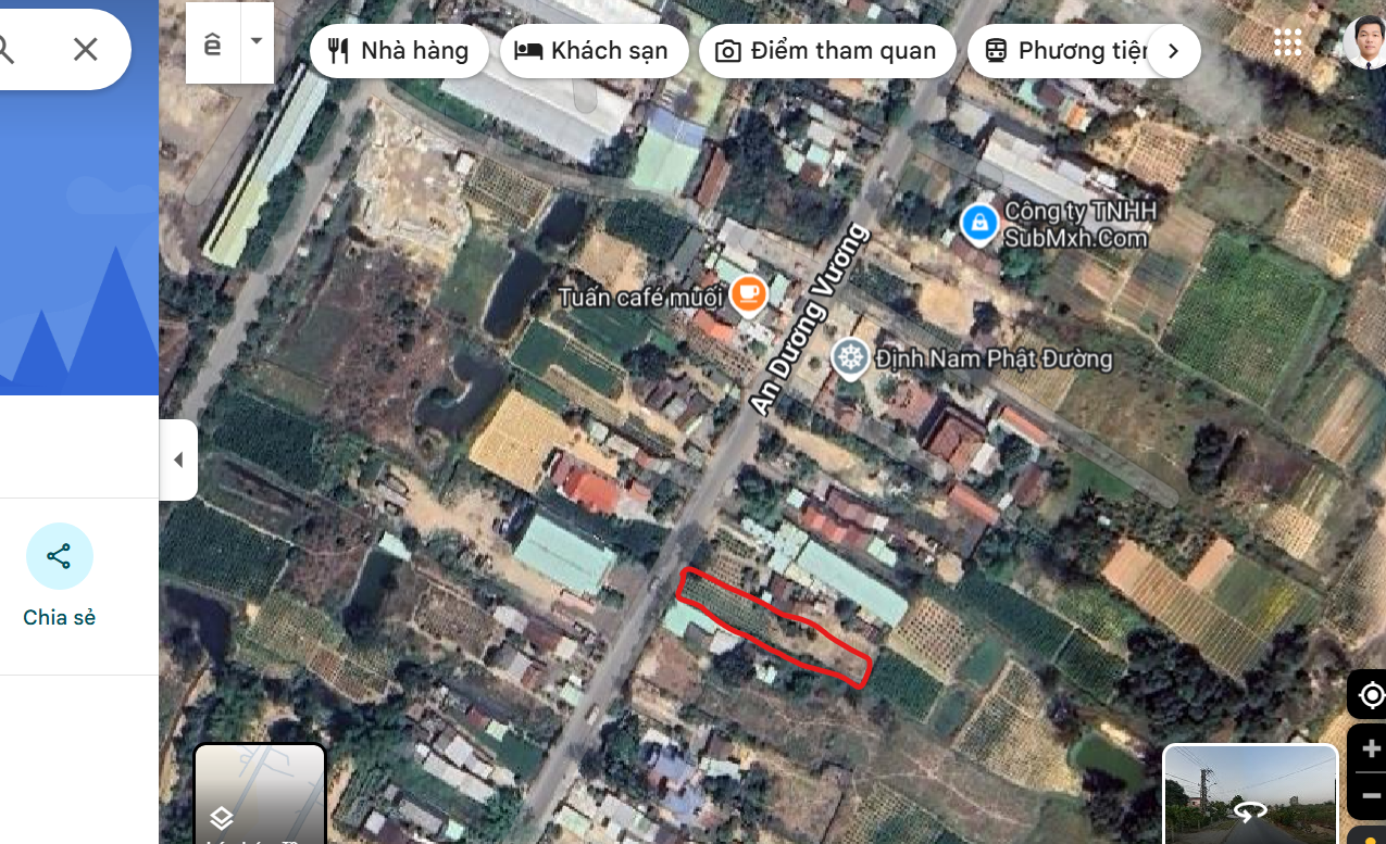 BÁN NHÀ TRỌ 10 PHÒNG, MẶT TIỀN ĐƯỜNG AN DƯƠNG VƯƠNG, PHƯỜNG ĐIỆN BÀN ĐÔNG. DT 335M2, NGANG 5M