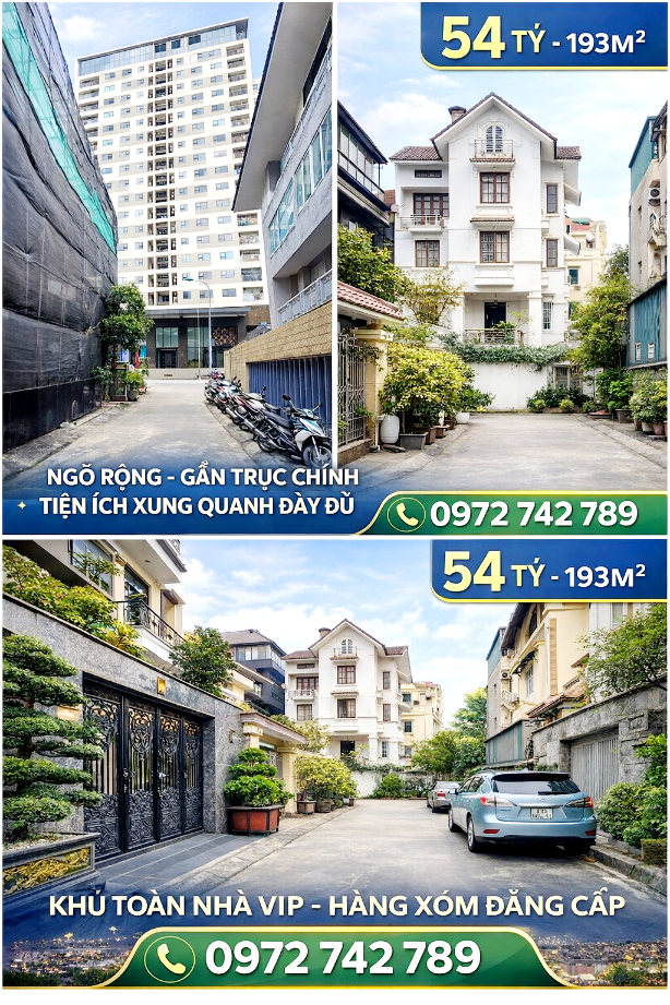 Sốc - Chủ giảm chào 4,5 tỷ bán nhanh biệt thự 195m² full thổ cư ngang 12.5m giá 49,5 tỷ tại Đường An Dương Vương Phường Phú Thượng, Tây Hồ