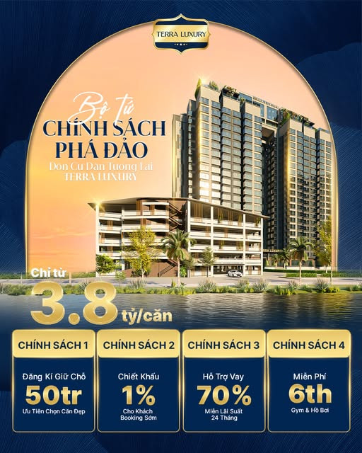 Chỉ 550  triệu sở hữu căn hộ chuẩn Home Tera Luxury Nam SG