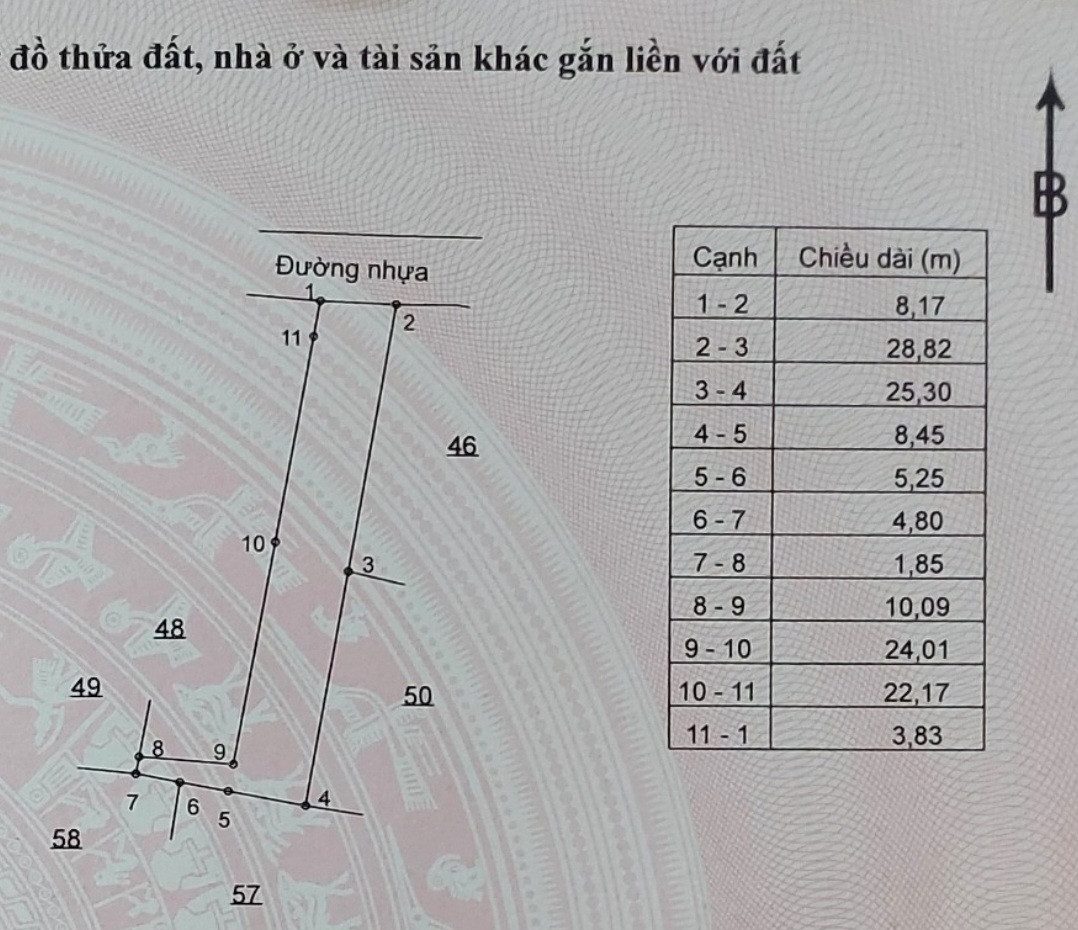 Bán đất 467m² có sẵn 40m² thổ cư ngang 8m giá 1.85 tỷ tại đường số 35 Xã Nghĩa Thành