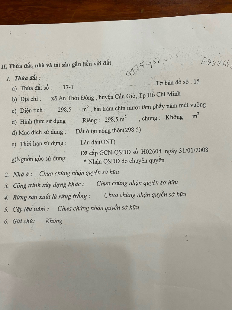 🔥bán đất mặt đường nhựa 12m ,xã an thới đông,Huyện Cần Giờ Tp.HCM