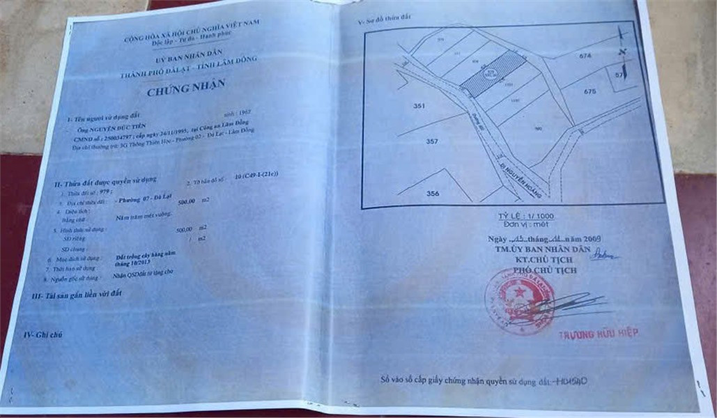 ĐẤT ĐẸP - GIÁ TỐT - CHÍNH CHỦ CẦN BÁN NHANH LÔ ĐẤT Tại Phường 7, TP. Đà Lạt, Lâm Đồng