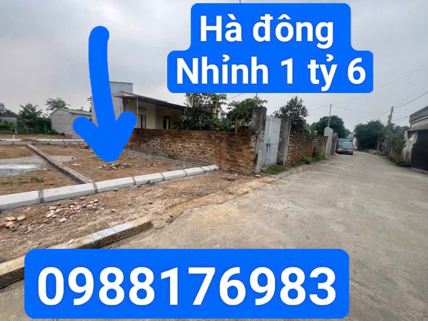 Bán đất hà đông nhỉnh 1 tỷ 6