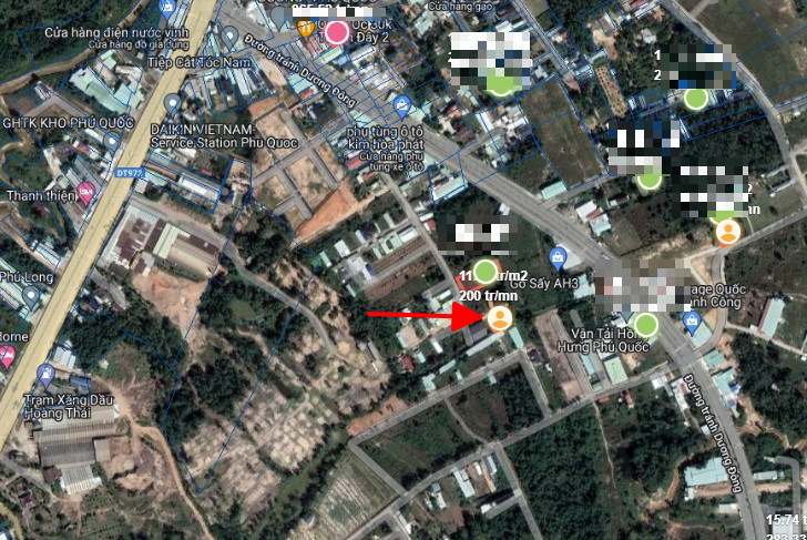 Bán  đất thương mại dịch vụ 107m² , giá 1.35 tỷ tại đường ấp cây thông trong, Xã Cửa Dương, Thành phố Phú Quốc, Kiên Giang