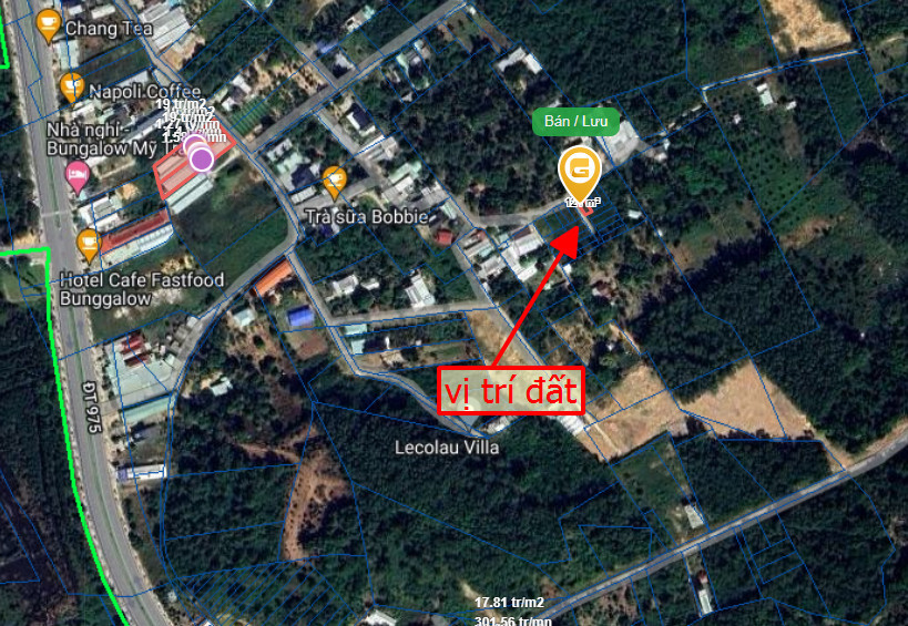 Bán  đất thương mại dịch vụ 119.8m² , giá 1.7 tỷ tại đường ẤP ĐƯỜNG BÀO, Xã Dương Tơ, Thành phố Phú Quốc, Kiên Giang