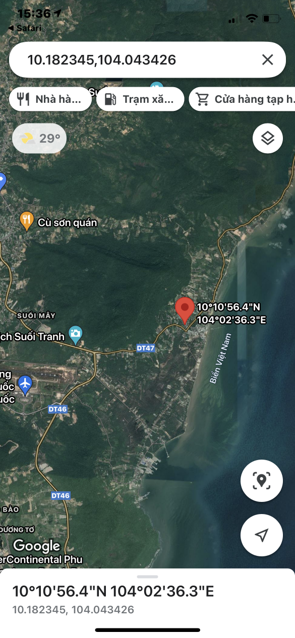 Bán bán  đất nông nghiệp 106.7m² , giá 1.2 tỷ tại đường ấp rạch hàm, Xã Hàm Ninh, Thành phố Phú Quốc, Kiên Giang