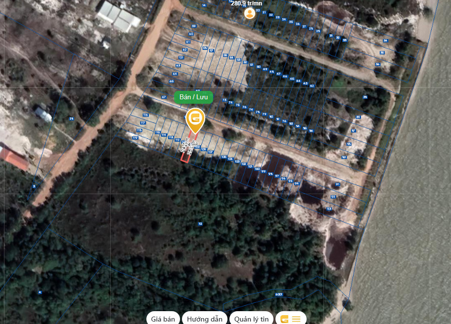 Bán  đất thương mại dịch vụ 123.9m² , giá 900 triệu tại đường ấp rạch hàm, Xã Hàm Ninh, Thành phố Phú Quốc, Kiên Giang