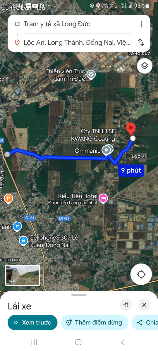 Bán đất 480m² ngang 10m giá 2.66 tỷ Xã Long Thành