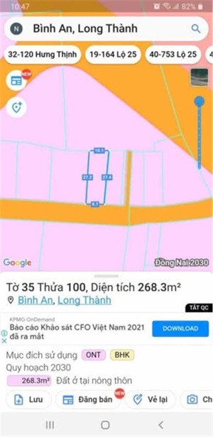 LÔ ĐẤT VÀNG BÌNH AN – LONG THÀNH  GIÁ TỐT