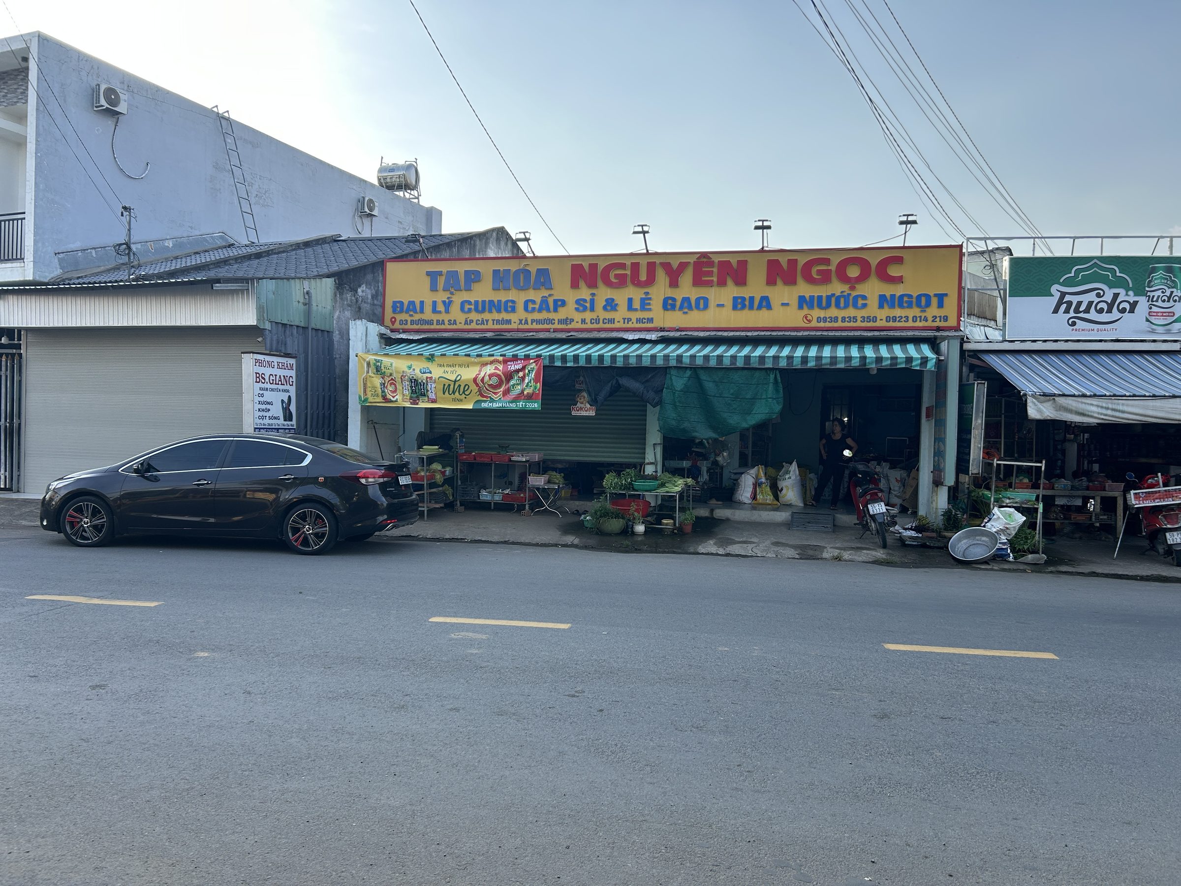 Cho thuê mặt tiền đường Ba Sa nhựa lớn conterner cách ql 22 100m