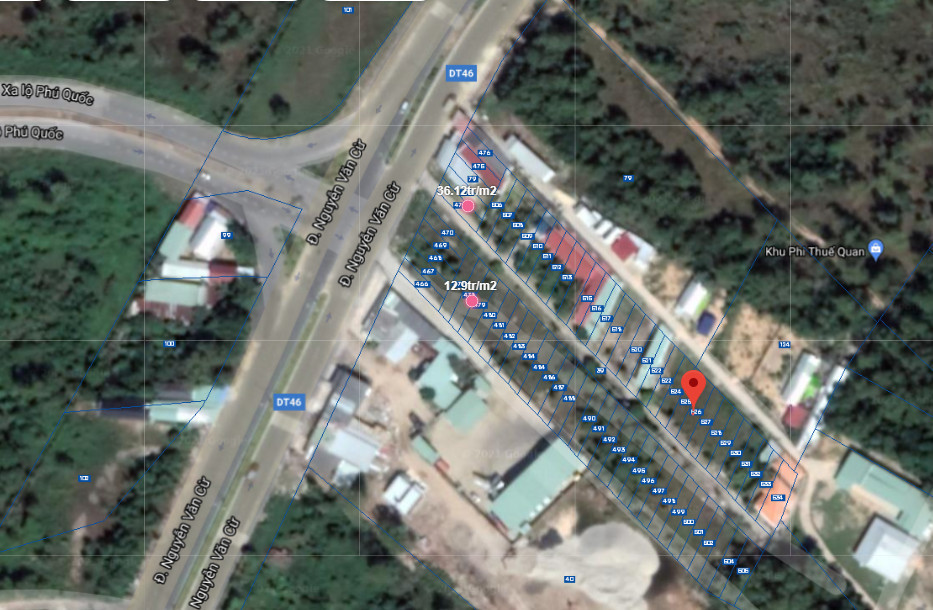 Bán  đất thương mại dịch vụ 110.8m² tại đường bãi vòng, Xã Hàm Ninh, Thành phố Phú Quốc, Kiên Giang giá 850 triệu