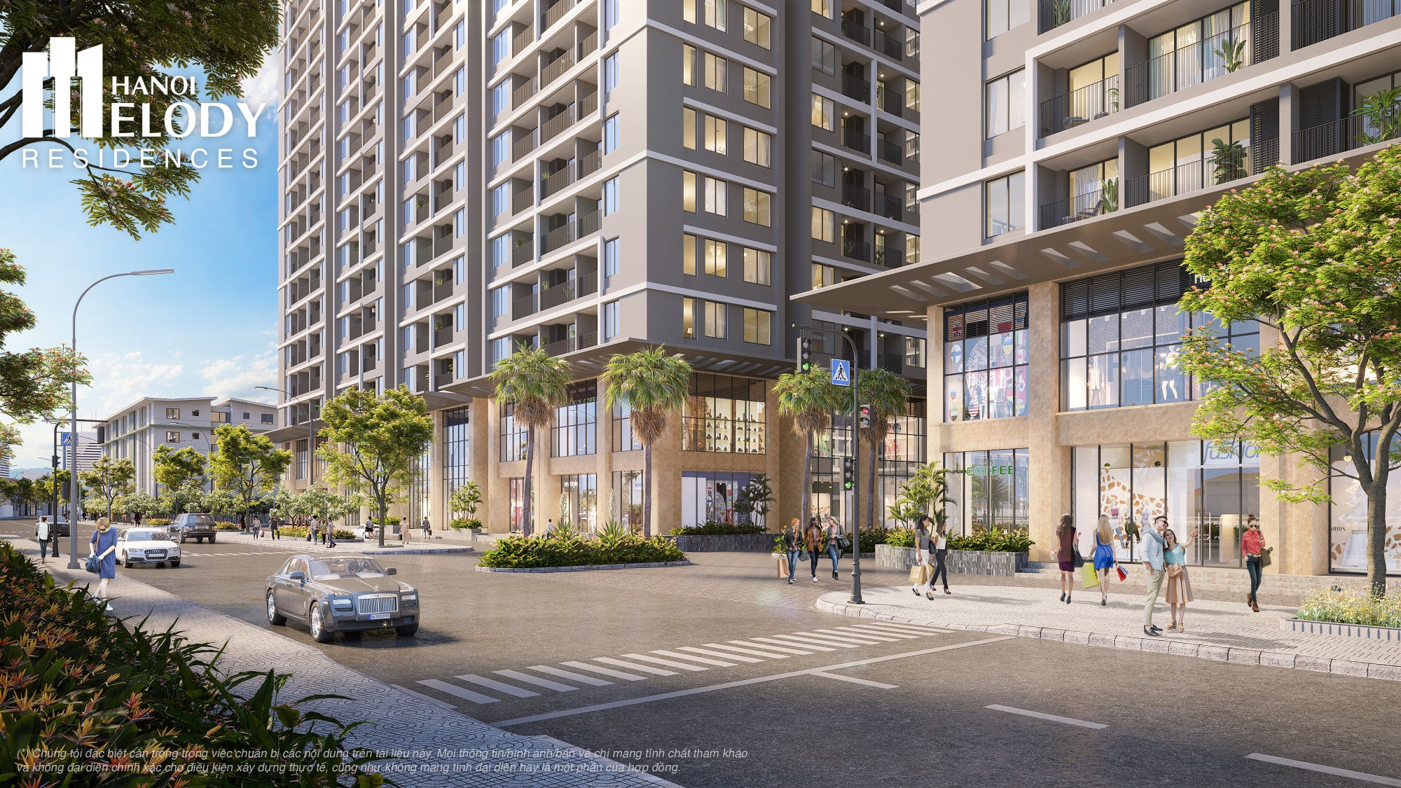 Hanoi Melody Residences Quận Hoàng Mai, Căn hộ 2 phòng ngủ giá ưu đãi từ chủ đầu tư.