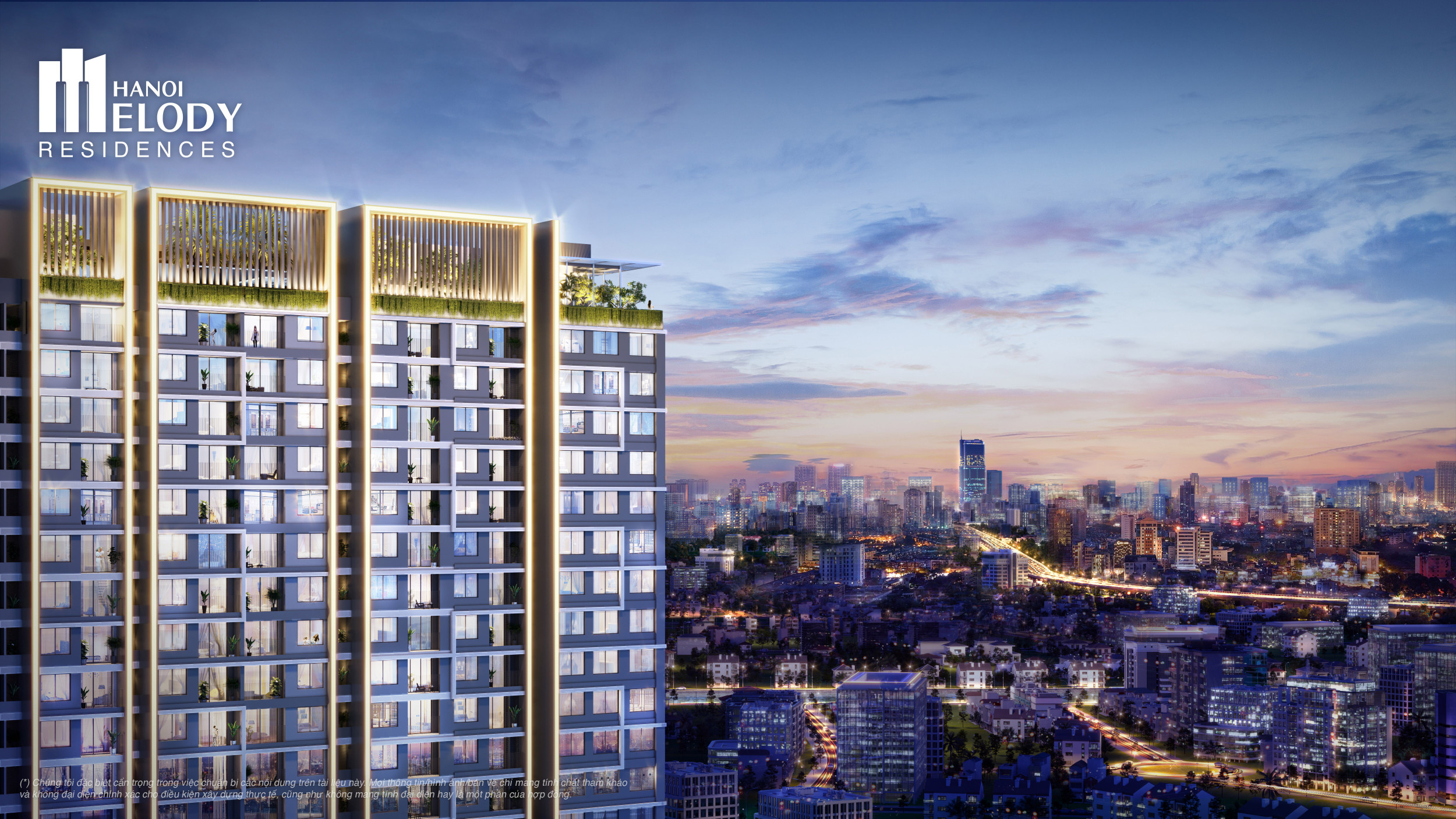 Quỹ căn độc quyền từ chủ đầu tư Hanoi Melody Residences Quận Hoàng Mai, căn hộ 2 phòng ngủ ưu đãi nhiều tiện nghi.