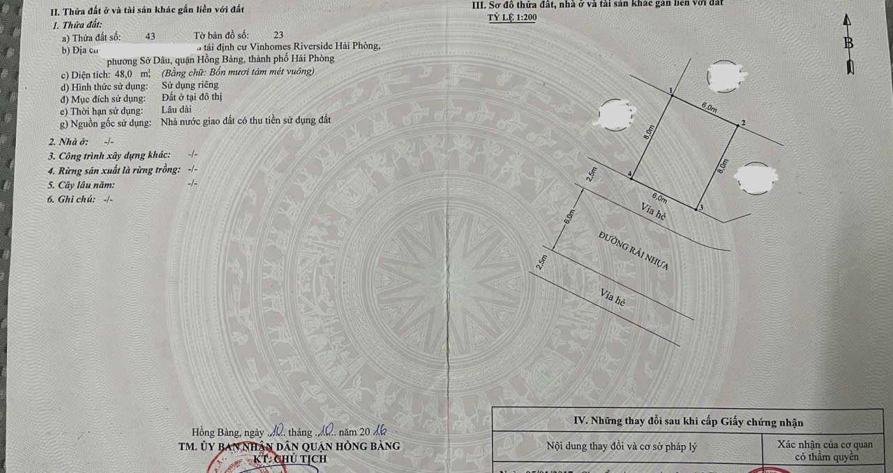 🔥 BÁN ĐẤT TĐC XI MĂNG – SỞ DẦU, HỒNG BÀNG , MẶT TIỀN RỘNG, GIÁ TỐT 🔥
