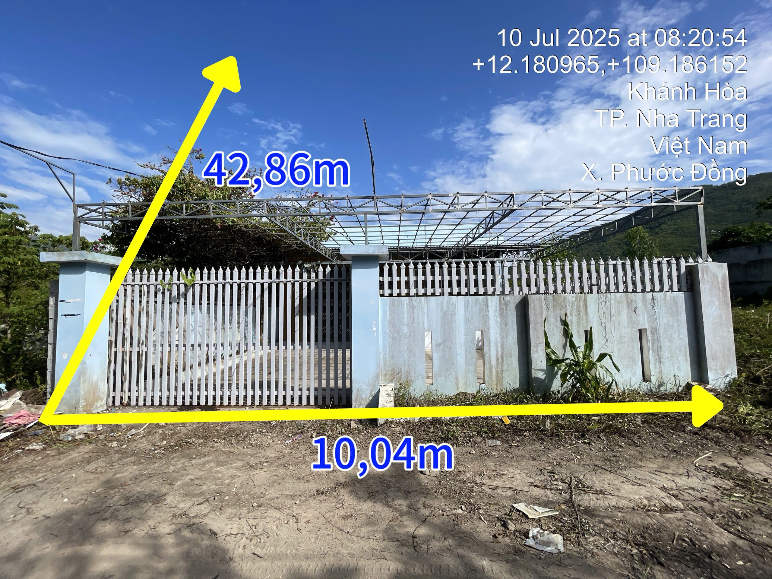 Bán nhà 427.1m² có sẵn 200m² thổ cư ngang 10m giá 4.7 tỷ tại Đường Bình Hòa Phường Nam Nha Trang