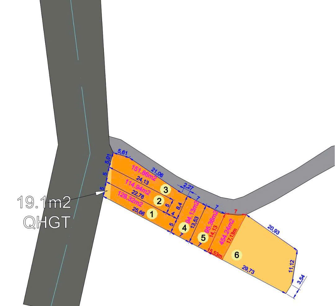 Bán đất 94.9m² full thổ cư ngang 7m giá 700 triệu tại Đường Bình Lộc Phường Bình Lộc