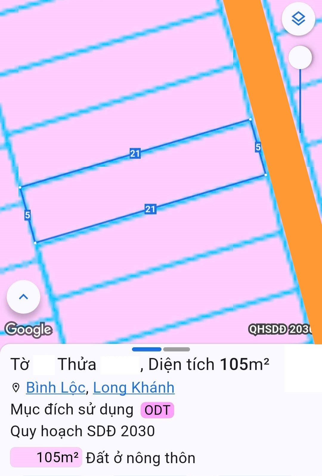 BÁN NHANH 5mx21m THỔ CƯ, NGAY KDC KHANG THỊNH, GẦN KCN LONG KHÁNH, TPĐN.