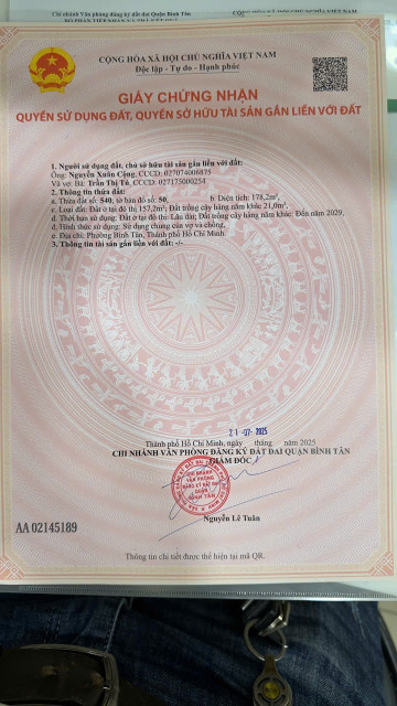 Đất 317/4 bình thành bình tân