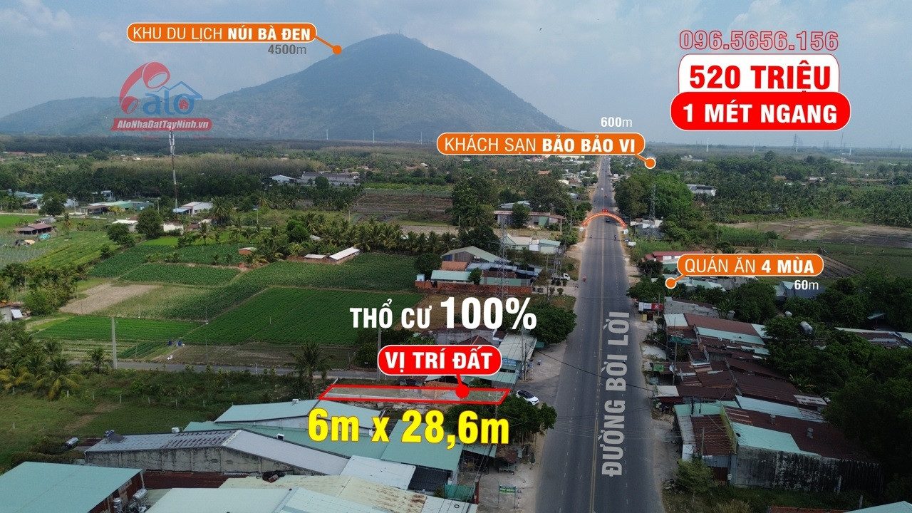 Đừng đợi đường mở xong mới mua, hãy mua rồi đợi đường mở! mặt tiền đường Bời Lời Full thổ cư
