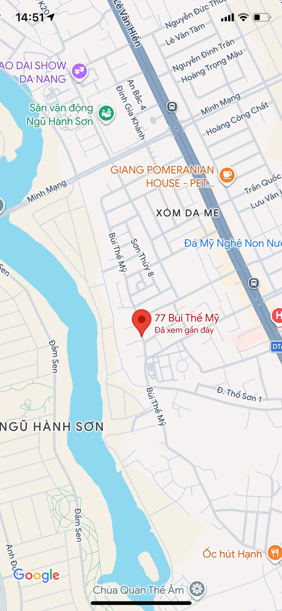 Bán đất đường Bùi Thế Mỹ, Phường Hòa Hải, Quận Ngũ Hành Sơn - 94.5M2 - 5.7 Tỷ TL