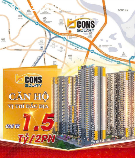BCONS SOLARY – Sở Hữu Căn Hộ liền kề METRO