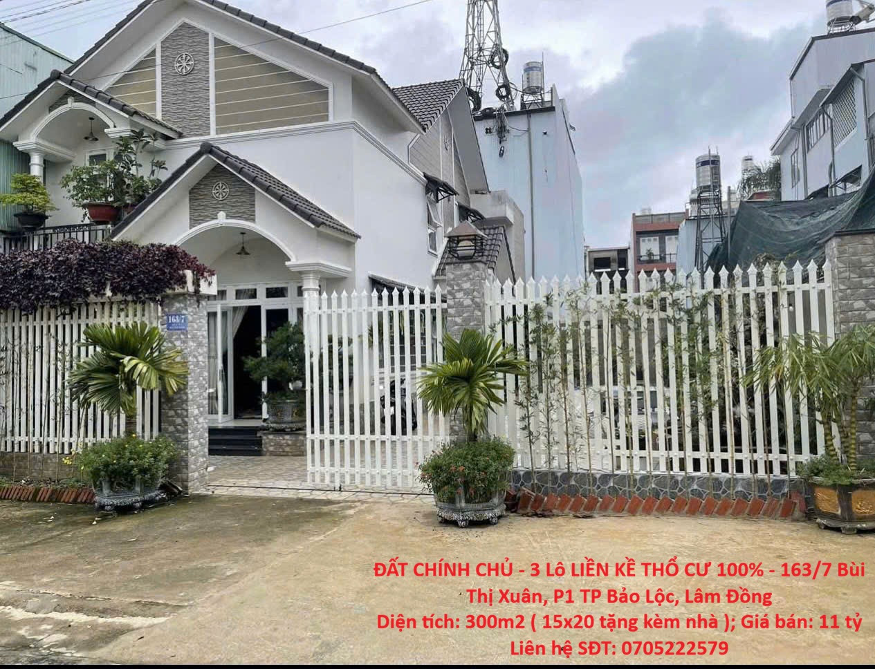 ĐẤT CHÍNH CHỦ - 3 Lô LIỀN KỀ THỔ CƯ 100% - 163/7 Bùi Thị Xuân, P1 TP Bảo Lộc, Lâm Đồng