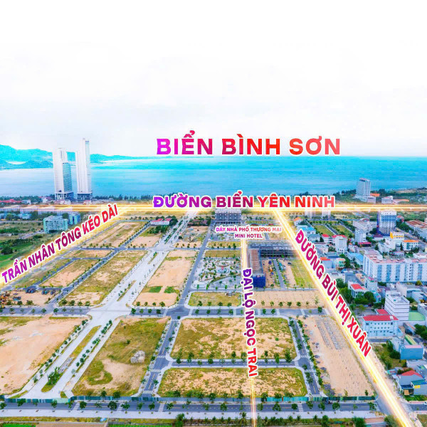Nhà phố 4 tầng sổ sẵn mặt biển Bình Sơn - Phan Rang, đường rộng 21m, giá chỉ 5,9 tỷ.