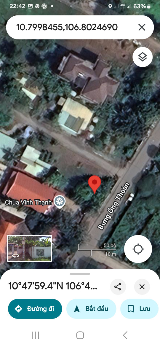 Cần cho thuê đất Mt đường bưng ông Thoàn. Có nhà. Đường xe tải