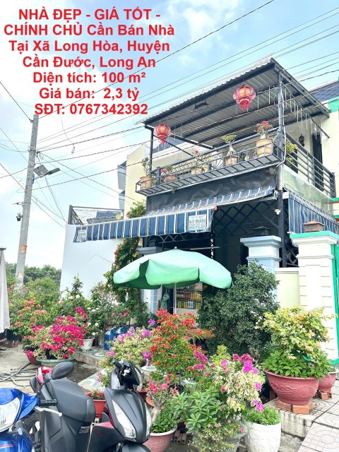 NHÀ ĐẸP - GIÁ TỐT - CHÍNH CHỦ Cần Bán Nhà Tại Xã Long Hòa, Huyện Cần Đước, Long An