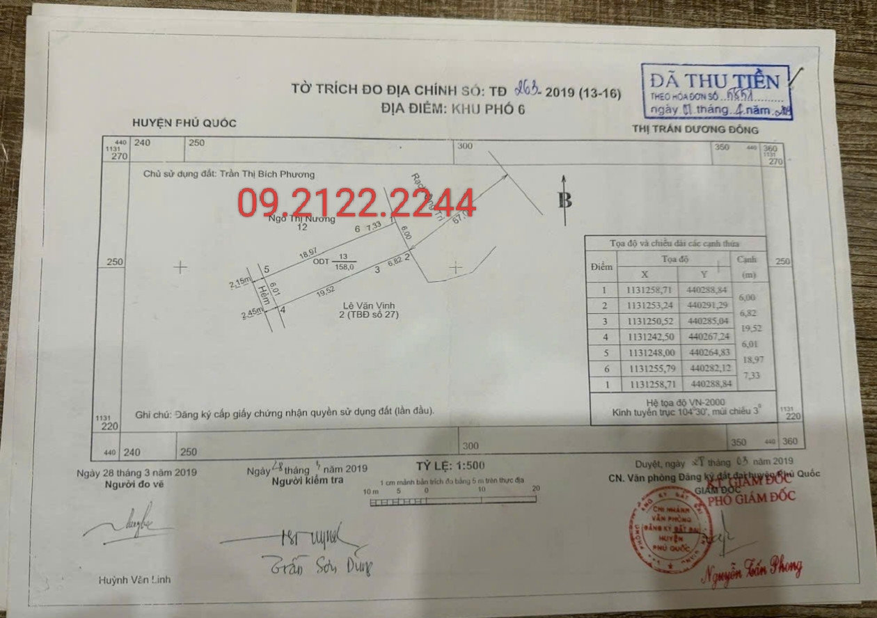 Bán đất 157.9m² ngang 6m CMT8 Khu phố 6, giá 1.5 tỷ Đặc khu Phú Quốc