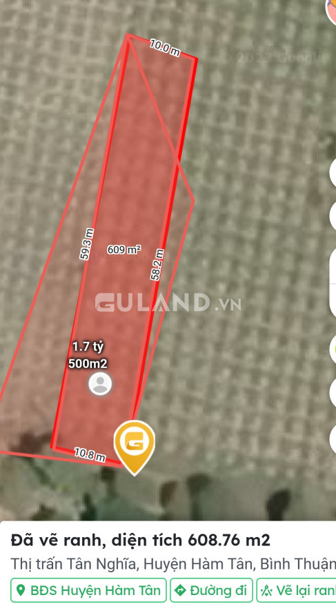 Bán đất lô, phủ hồng 100%