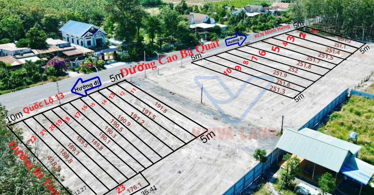 cần tiền bán gấp lô đất mặt tiền  Đường Cao Bá Quát, Chơn Thành, giá chỉ hơn 390tr