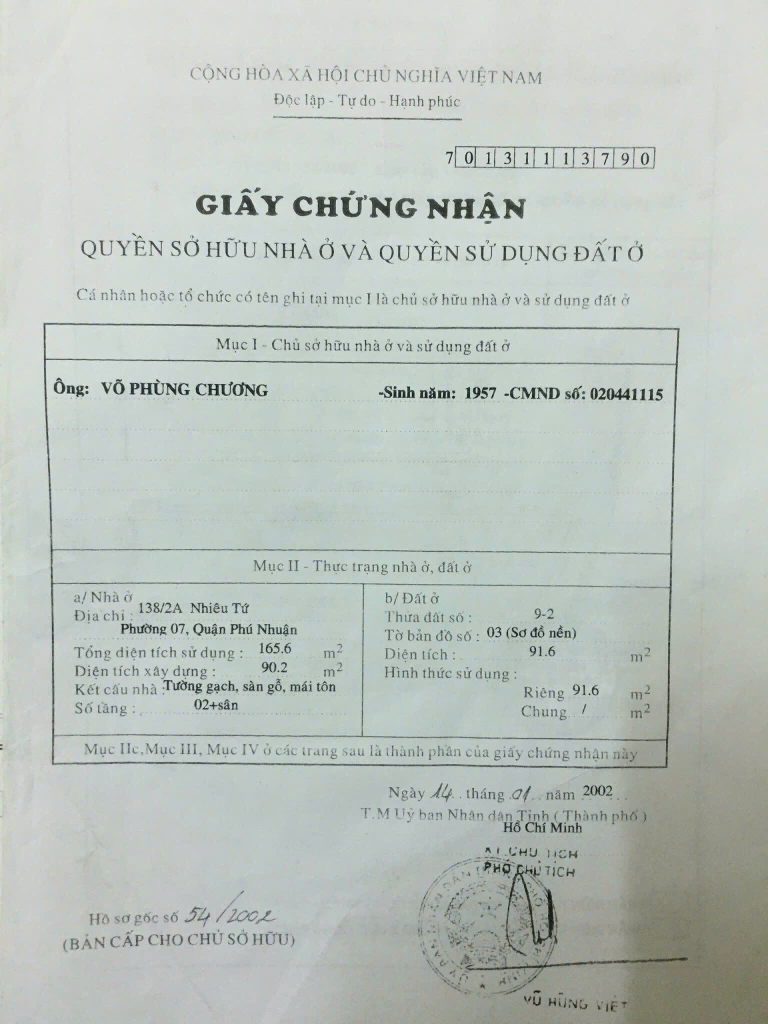 Bán nhà 1A Nhiêu Tứ, P7, Phú Nhuận – Giá 27,9 tỷ