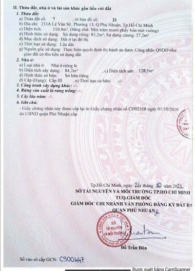 Bán nhà Lê Văn Sỹ, Phường 13, Phú Nhuận – Giá 32 tỷ
