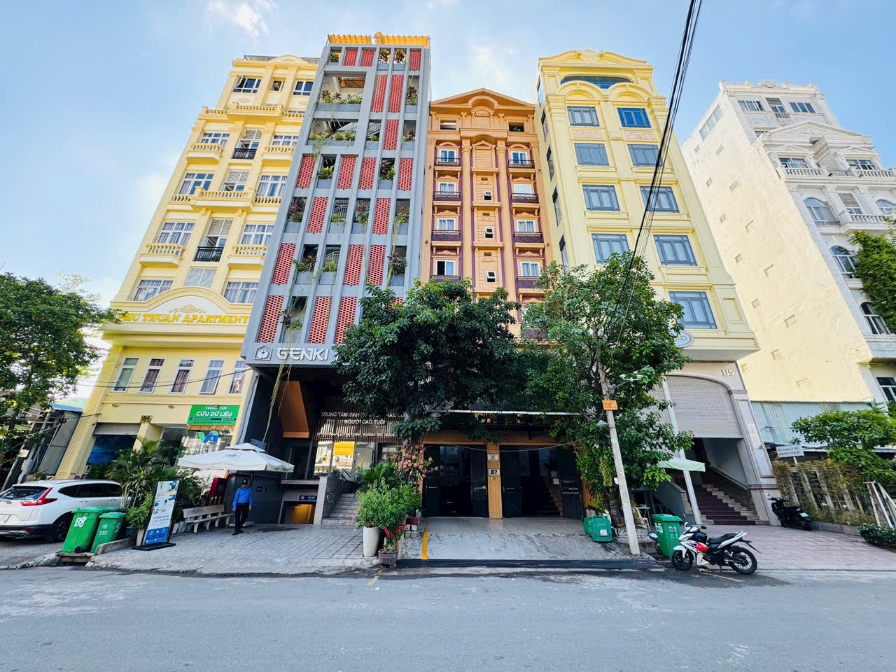 Bán toà CHDV 8x12m mặt tiền Cao Thị Chính (24m), Phú Thuận, Q7 - hầm 8 Tầng 55P