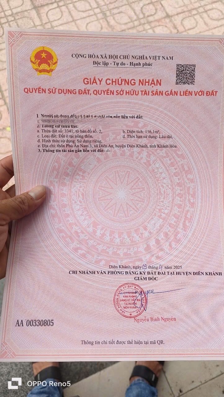 BÁN ĐẤT CÓ SẴN NHÀ XƯỞNG MẶT TIỀN ĐƯỜNG CÂY DUỐI DIÊN AN . DT 156,1m2 , FUll THỔ . GIÁ 3TỶ200 TRIỆU