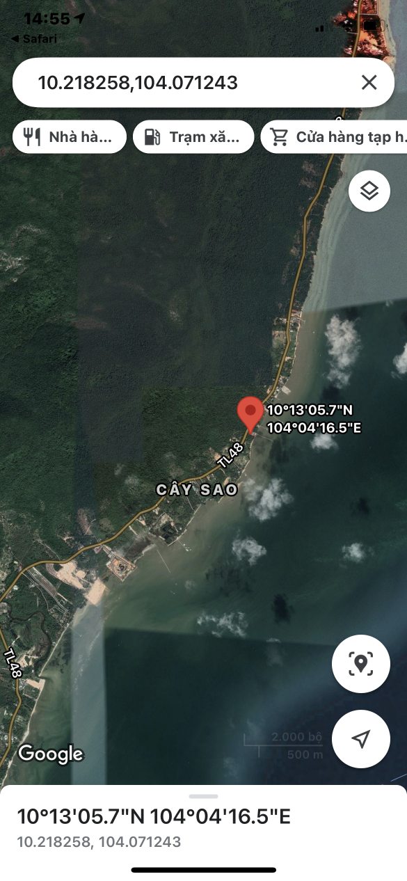 Bán bán  đất nông nghiệp 6544m² , giá 124.336 tỷ tại đường Cây Sao, Xã Hàm Ninh, Thành phố Phú Quốc, Kiên Giang