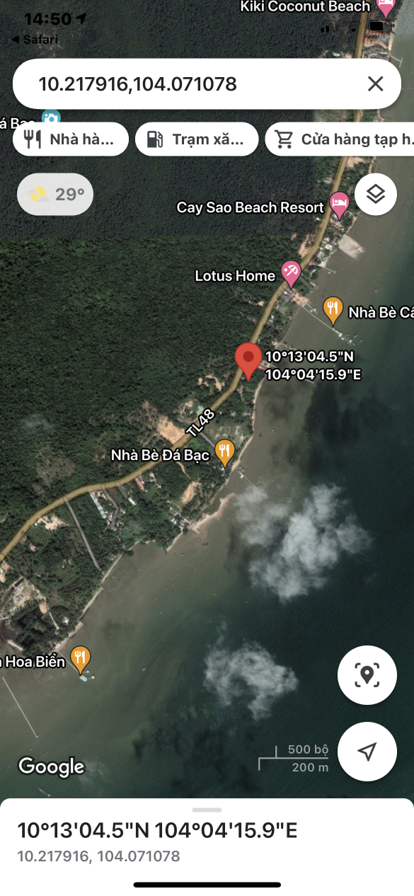 Bán  đất nông nghiệp 1000.1m² tại đường Cây Sao, Xã Hàm Ninh, Thành phố Phú Quốc, Kiên Giang giá 14 tỷ