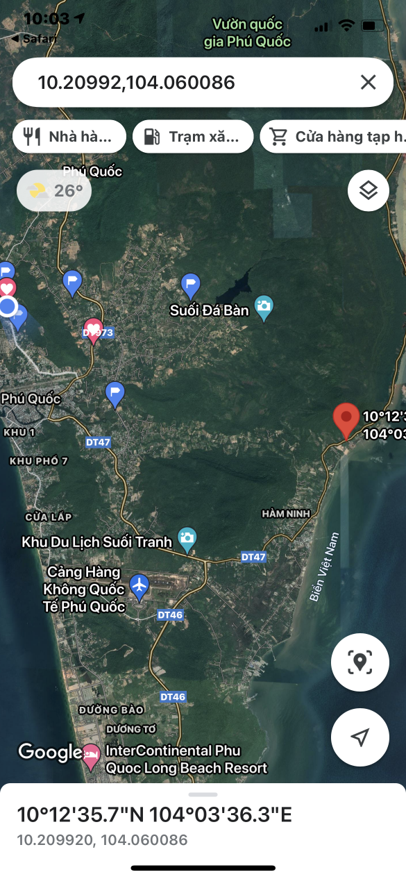 Bán  đất nông nghiệp 516.9m² , giá 5.169 tỷ tại đường Cây Sao, Xã Hàm Ninh, Thành phố Phú Quốc, Kiên Giang