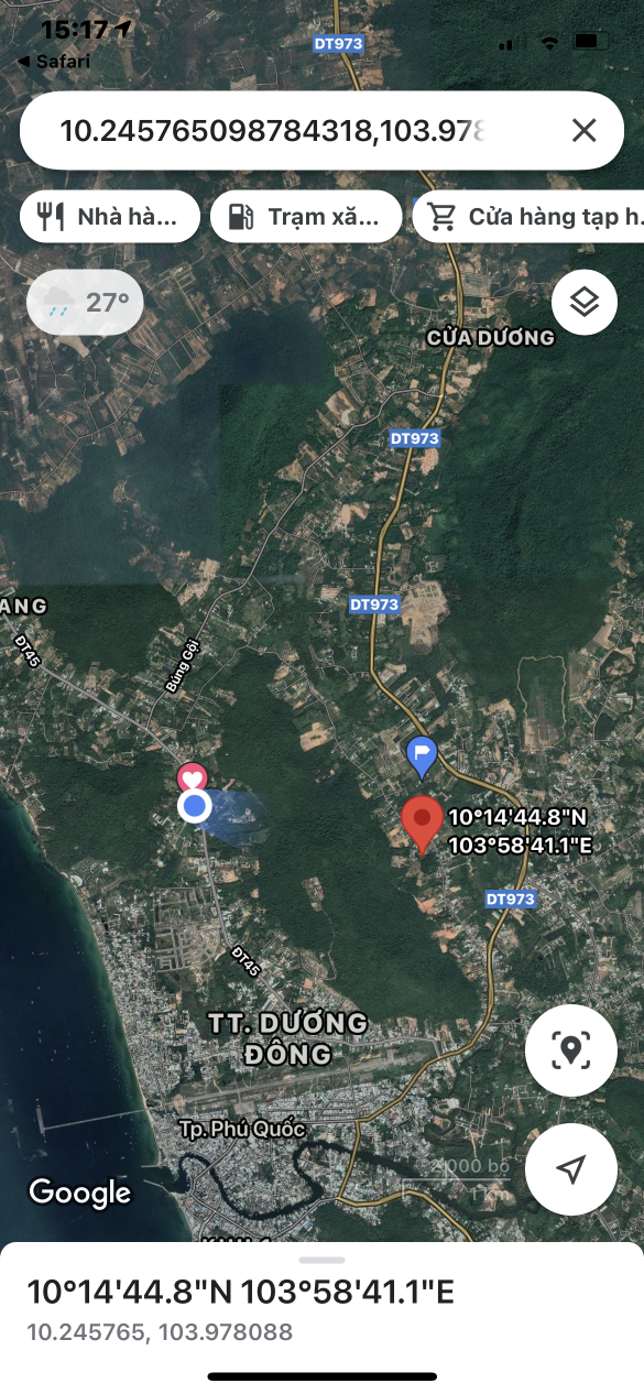 Bán bán  đất nông nghiệp 5900m² , giá 59 tỷ tại đường cây thông ngoài, Xã Cửa Dương, Thành phố Phú Quốc, Kiên Giang