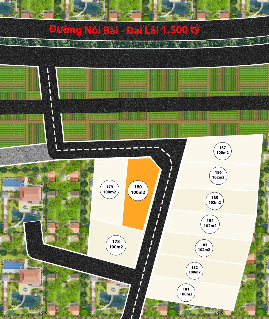 Bán đất 180m² ngang 8m giá 4.23 tỷ Xã Kim Anh
