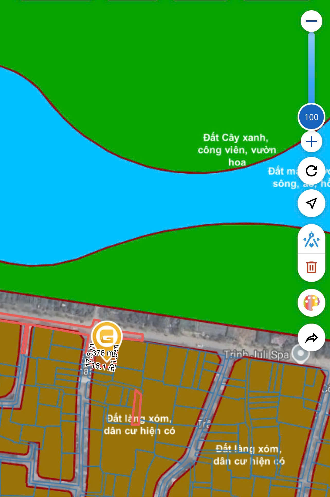 Bán đất 93,8m² ngang 5,28m giá 8.7 tỷ Xã Phúc Thịnh