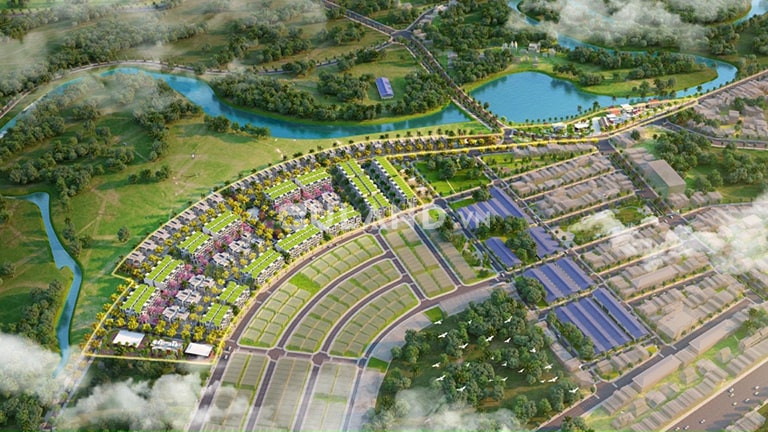 Bán ô đất biệt thự trục đường chính dự án Riverview - Lương Sơn - Hòa Bình.
