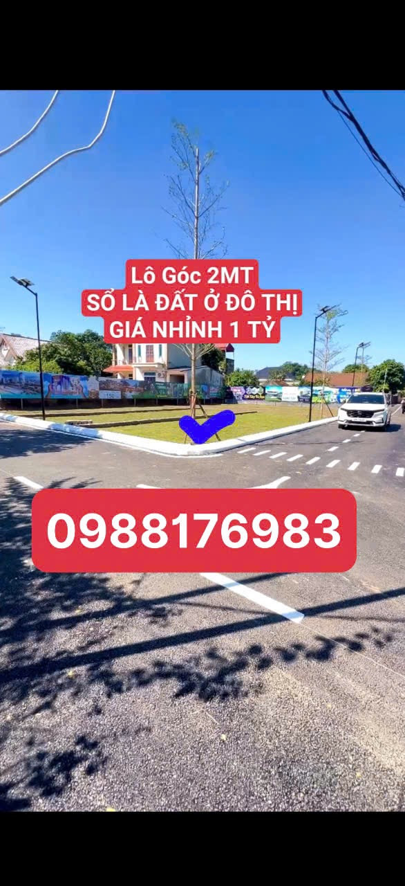 BÁN GẤP MẢNH ĐẤT 2MT LÔ GÓC GIÁ NHỈNH 1 TỶ TIỀM NĂNG TĂNG GIÁ MẠNH