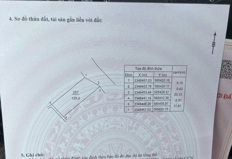 Bán đất 128m² ngang 6,8m giá 5.4 tỷ Xã Sóc Sơn